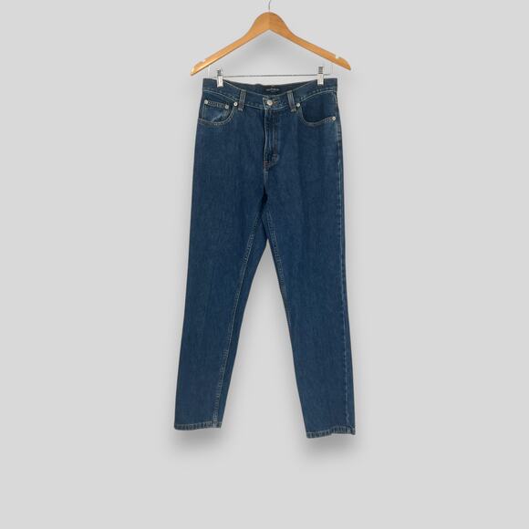 90s Vintage Mom Jeans Ann Taylor Slim Fit High Rise Straight Leg Jeans Size 8R - Picture 3 of 6